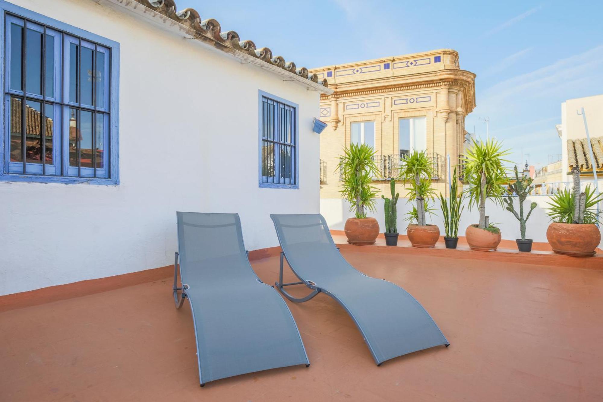 Descubrehome Penthouse Santa Cruz, Private Terrace Sevilla Exterior foto