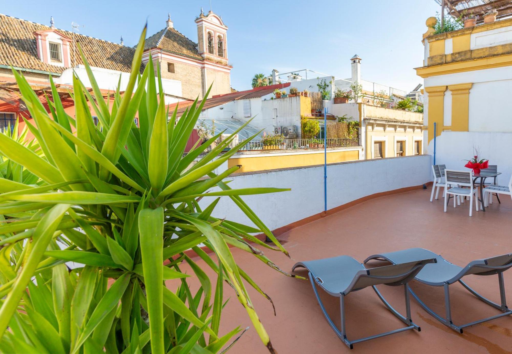 Descubrehome Penthouse Santa Cruz, Private Terrace Sevilla Exterior foto