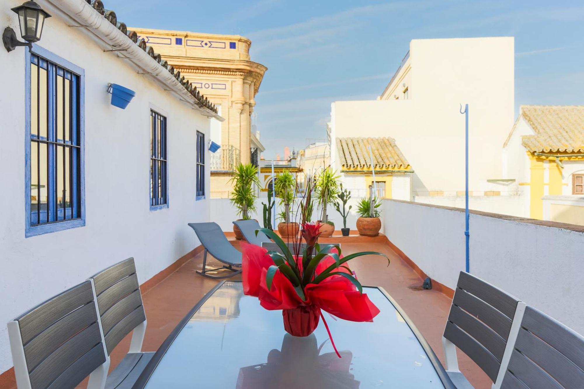 Descubrehome Penthouse Santa Cruz, Private Terrace Sevilla Exterior foto